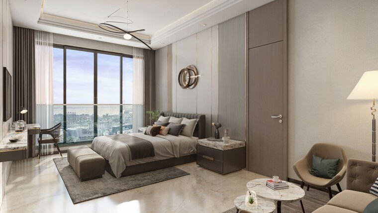 Bedroom, bandra kurla complex 3 Bedroom 1307 Sq.Ft. Apartment In Bandra Kurla Complex Mumbai 10480673