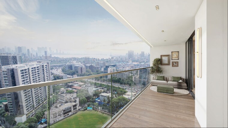 Balcony, bandra kurla complex 3 Bedroom 1307 Sq.Ft. Apartment In Bandra Kurla Complex Mumbai 10480673