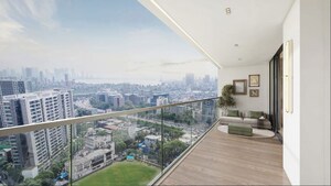 Balcony in 3 BHK Apartment at Bandra Kurla Complex – for Sale