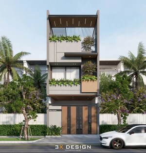 3 BHK Villa – Exterior View View at Vesu - for Sale
