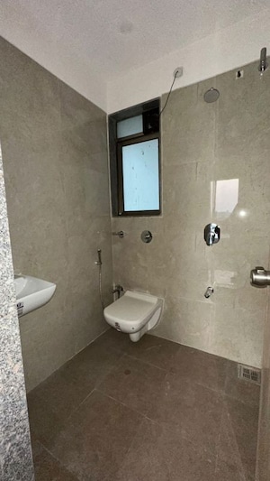 Bathroom in 3 BHK Apartment at Adani Ten BKC, Bandra East – for Rent