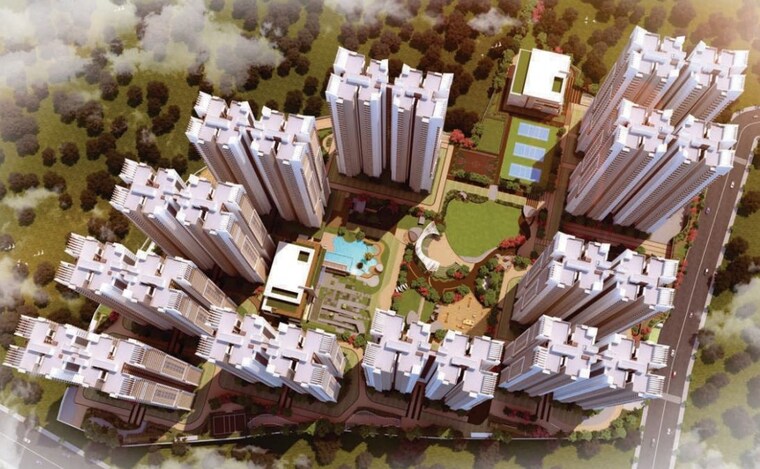 Living Room, narsingi 3 Bedroom 2020 Sq.Ft. Apartment In Narsingi Hyderabad 10481457