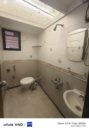 Bathroom in 3 BHK Apartment at Sector 17 Sanpada – for Rent