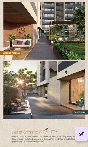 3 BHK Apartment – Exterior View View at Vesu - for Rent