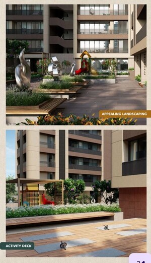 3 BHK Apartment – Exterior View View at Vesu - for Rent