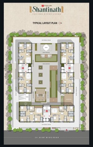 Master Plan in 3 BHK Apartment at Vesu – for Rent