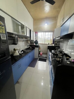 Kitchen in 3 BHK Apartment at Goel Ganga Preet, Aundh – for Rent