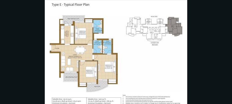 Floor Plan, ats-homekraft-pious-hideaways 3.5 Bedroom 1675 Sq.Ft. Apartment In Sector 150 Noida 10481831