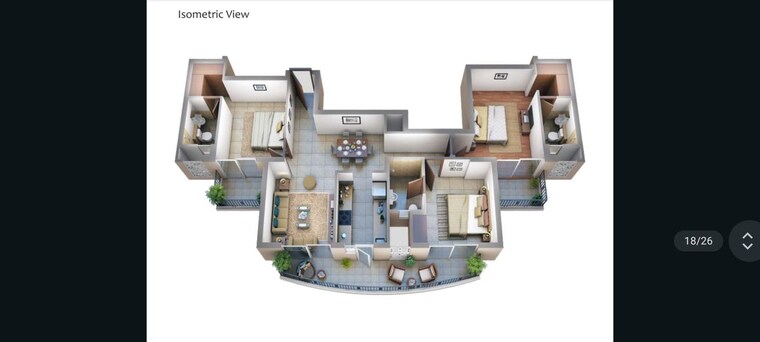 Floor Plan, ats-homekraft-pious-hideaways 3.5 Bedroom 1675 Sq.Ft. Apartment In Sector 150 Noida 10481831