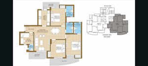 Floor Plan in 3.5 BHK Apartment at ATS Homekraft Pious Hideaways, Sector 150 – for Sale