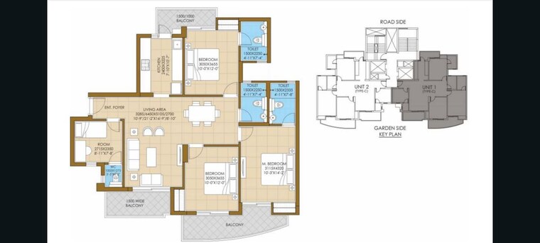 Floor Plan, ats-homekraft-pious-hideaways 3.5 Bedroom 1675 Sq.Ft. Apartment In Sector 150 Noida 10481831