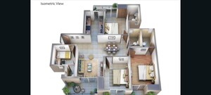 Floor Plan in 3.5 BHK Apartment at ATS Homekraft Pious Hideaways, Sector 150 – for Sale
