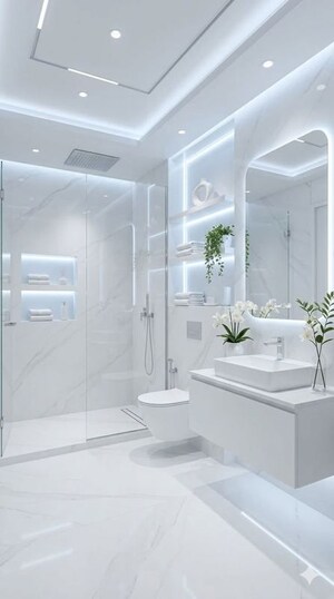 Bathroom in 3 BHK Independent House at Defence Colony – for Sale