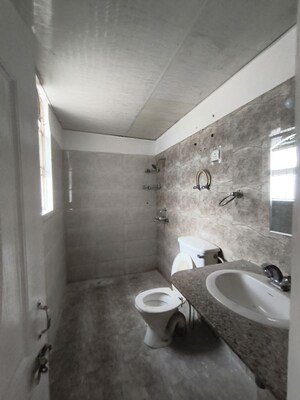 Bathroom in 2 BHK Builder Floor at NK Sharma Savitry Greens 2, Ghazipur – for Rent