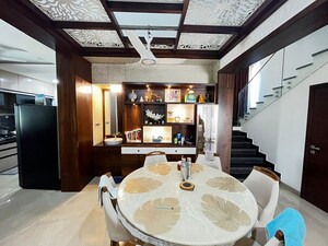Dining area in 4 BHK Villa at Vessella Meadows, Narsingi – for Rent