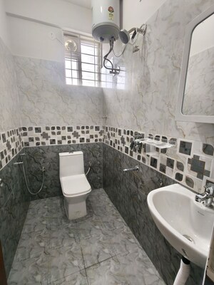 Bathroom in 2 BHK Apartment at Malleshpalya – for Rent