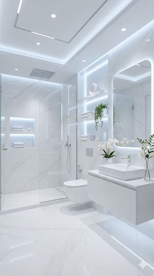 Bathroom in 4 BHK Independent House at Anand Lok – for Sale