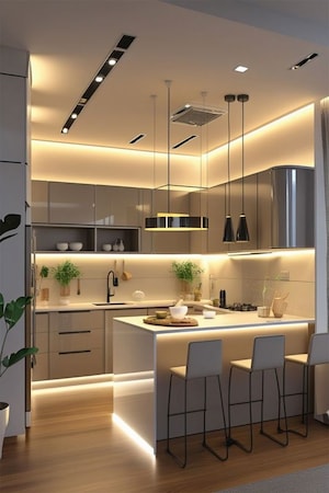Kitchen in 4 BHK Independent House at Anand Lok – for Sale