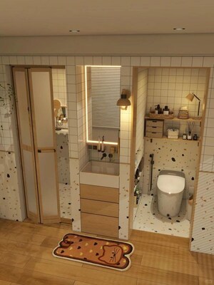 Bathroom in 3 BHK Independent House at Anand Niketan – for Sale