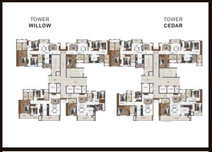 Floor Plan in 3 BHK Apartment at Mana Dale, Kodathi – for Sale