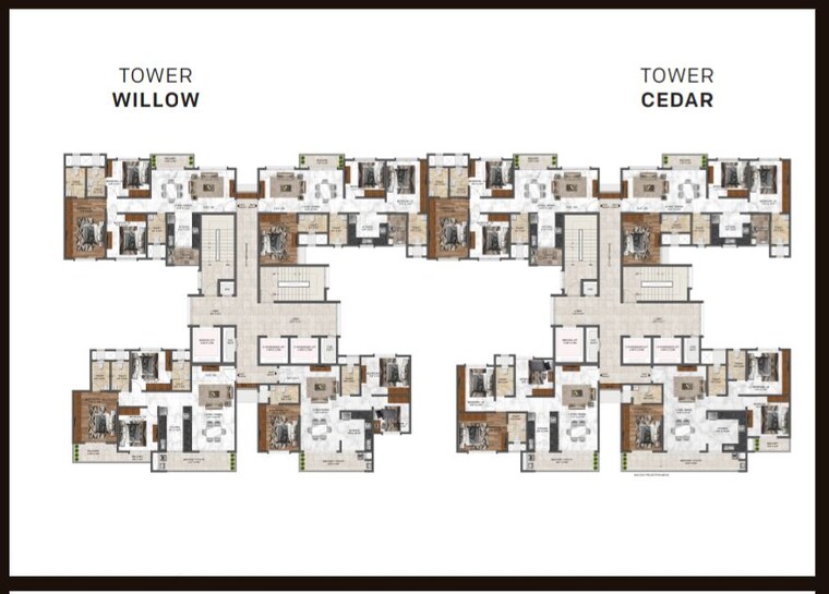 Floor Plan, mana-dale 4 Bedroom 2145 Sq.Ft. Apartment In Kodathi Bangalore 10482028