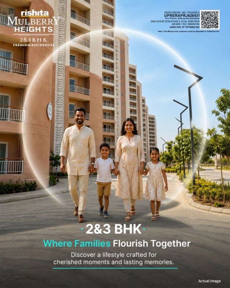Exterior View, rishita-mulberry-heights 3.5 Bedroom 1800 Sq.Ft. Apartment In Sushant Golf City Lucknow 10482029