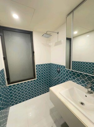Bathroom in 3 BHK Apartment at Lodha Sterling, Kolshet Road – for Rent
