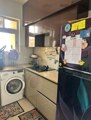 Kitchen in 1 BHK Apartment at Hiranandani Solitaire Studio Apartment, Ghodbunder Road – for Rent