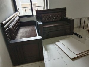 Living Room in 2 BHK Apartment at Sun Footprints, Shela – for Rent