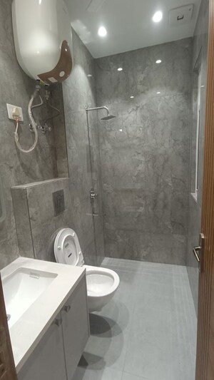 Bathroom in 3 BHK Builder Floor at East Of Kailash – for Rent
