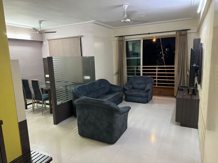 Living Room, comfort-zone 2 Bedroom 1200 Sq.Ft. Apartment In Balewadi Pune 10482226