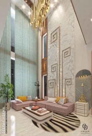 Living Room in 3 BHK Independent House at Defence Colony – for Sale