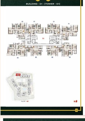 Master Plan in 3 BHK Apartment at Prestige Evergreen, Whitefield – for Sale