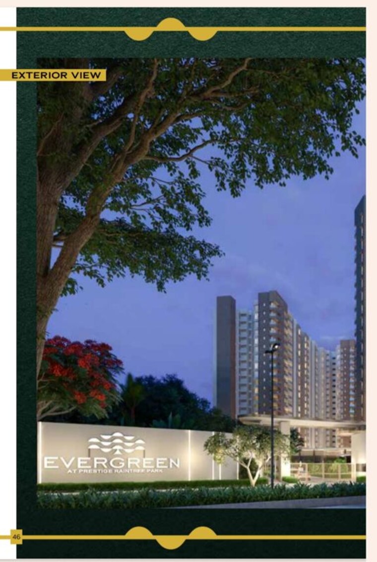 Exterior View, prestige-evergreen 3 Bedroom 1767 Sq.Ft. Apartment In Whitefield Bangalore 10482282