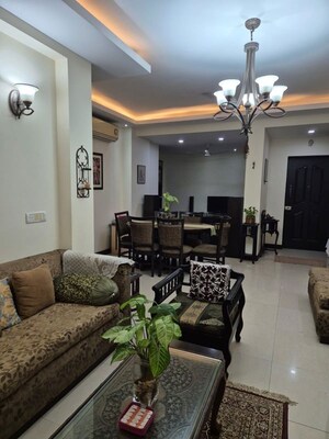 Living Room in 3.5 BHK Apartment at Mapsko Krishna Apra Gardens, Vaibhav Khand – for Sale
