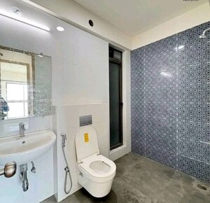 Bathroom in 2 BHK Apartment at Chandak Cornerstone, Worli – for Rent