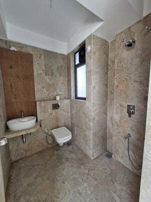 Bathroom in 2 BHK Apartment at Prescon Midtown Bay, Mahim West – for Rent
