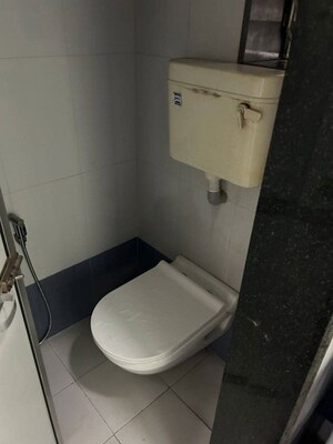 Bathroom in 1 BHK Apartment at Vasant Valley Complex, Malad East – for Rent