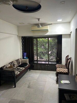Living Room in 1 BHK Apartment at Vasant Valley Complex, Malad East – for Rent