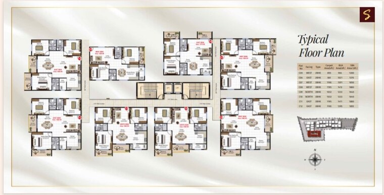 Master Plan, green-edge-signature 3 Bedroom 1525 Sq.Ft. Apartment In Varthur Bangalore 10482423