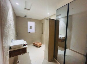 Bathroom in 4 BHK Builder Floor at Green Fields Colony – for Rent