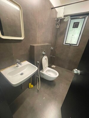 Bathroom in 3 BHK Apartment at Kakad West End, Andheri West – for Rent
