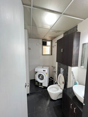 Bathroom in 2 BHK Apartment at Ganga Arcadia, Kharadi – for Rent