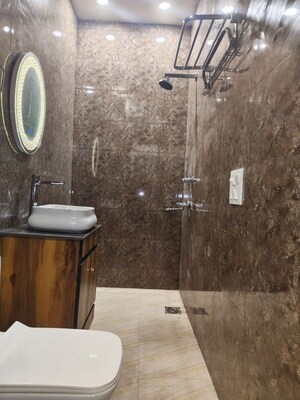Bathroom in 2 BHK Builder Floor at Malviya Nagar – for Rent