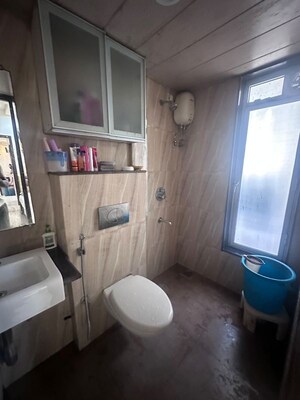 Bathroom in 1 BHK Apartment at Lodha Amara, Kolshet Road – for Rent