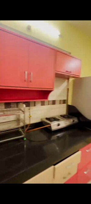 Kitchen in 2 BHK Apartment at GK Rose Icon, Pimple Saudagar – for Rent