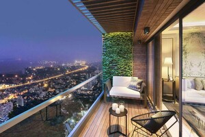 Balcony in 3 BHK Apartment at Lodha Amara, Kolshet Road – for Sale