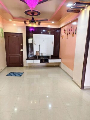 Living Room in 2 BHK Apartment at G K Daffodils Housing Society, Pimple Saudagar – for Rent