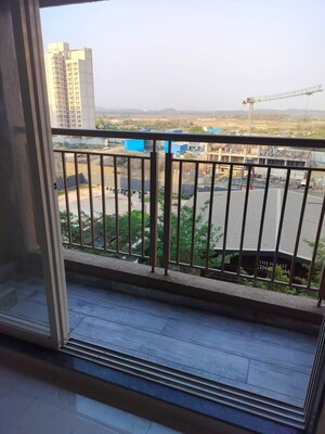 Balcony in 1 BHK Apartment at Anant Metropolis Insignia Towers, Kasarvadavali – for Rent