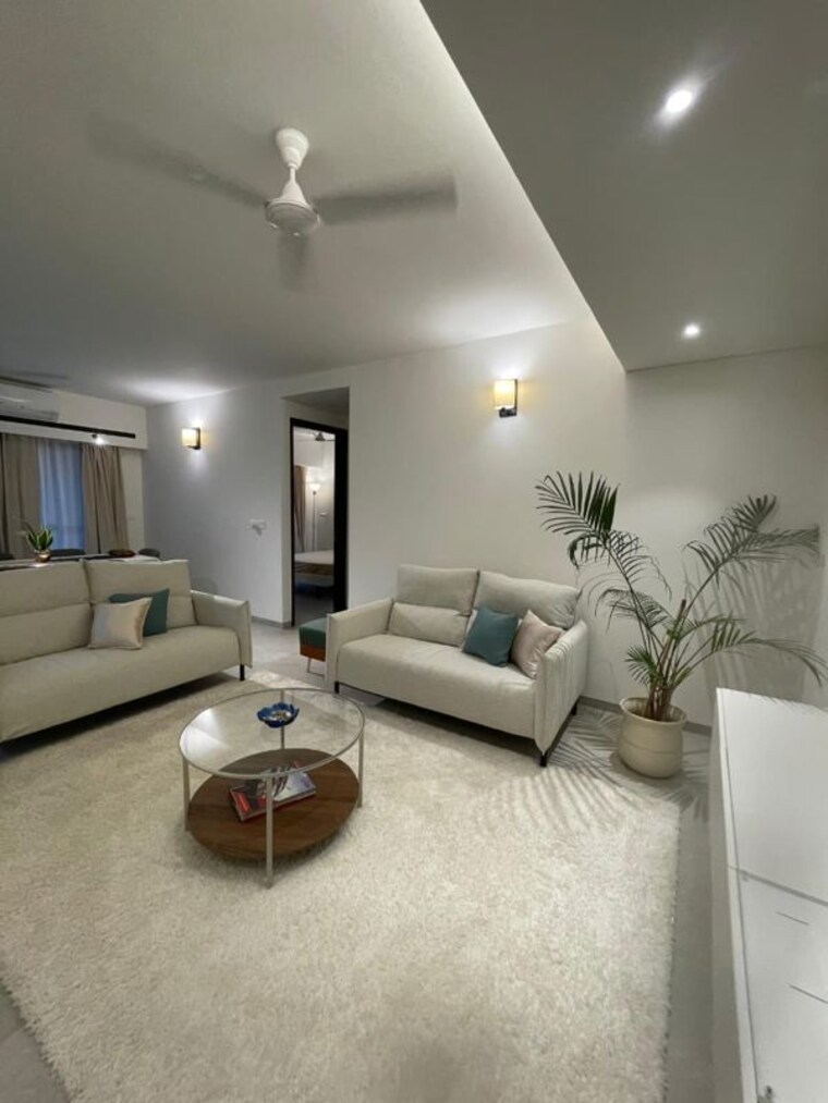 Living Room, axis-the-palm 2 Bedroom 1100 Sq.Ft. Apartment In Indiranagar Bangalore 10483170